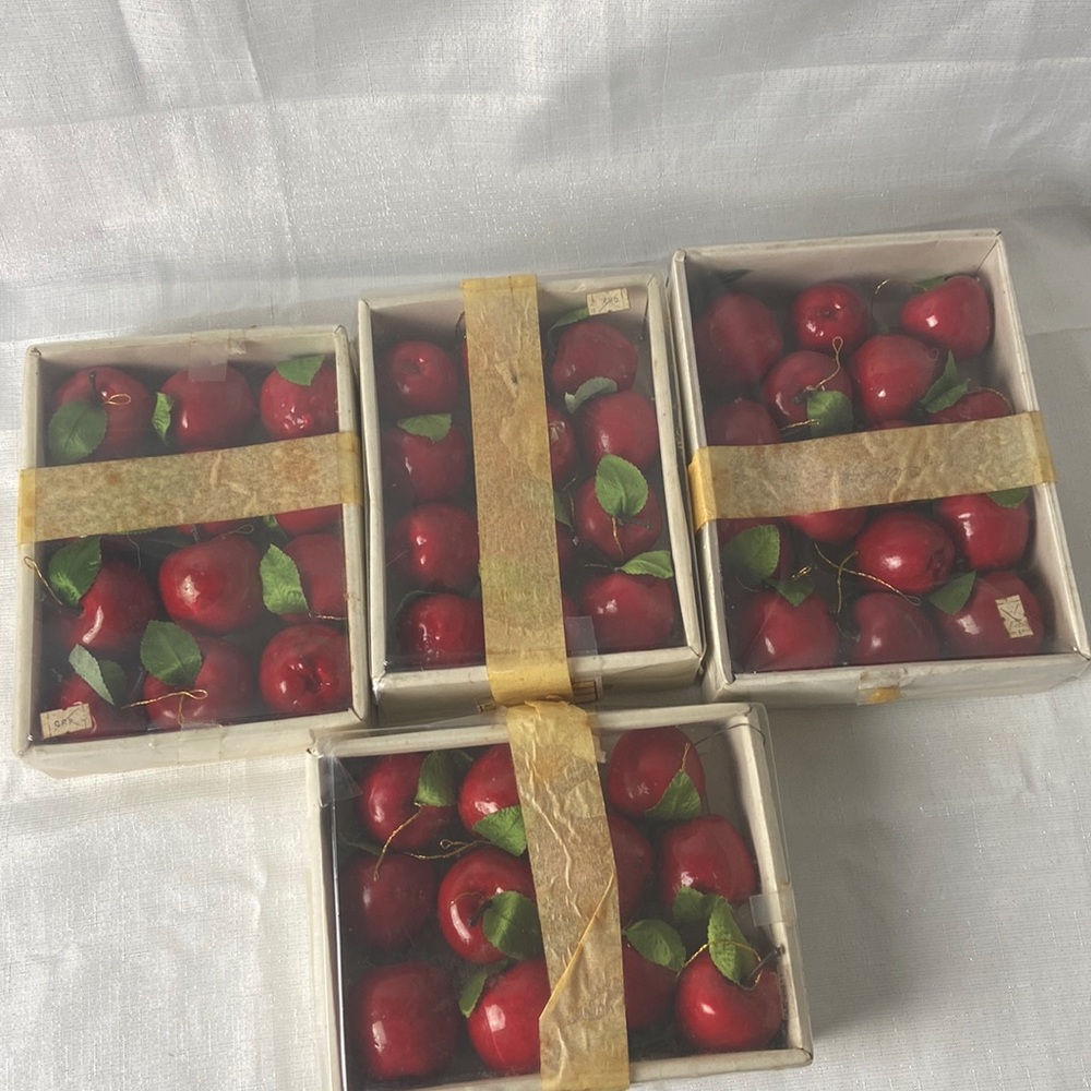 50 Small apple ornaments for a Christmas tree or any time decor,